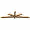 Ekena Millwork Davenport Timber Gable Bracket, Western Red Cedar, 108"W x 31 1/2"H x 4"D x 4"F, 7/12 Pitch GBW108X31X0404DAV00RWR - alternate 3